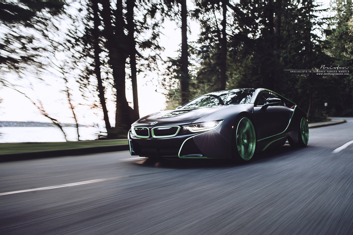 photo 7 BMW i8 custom wheels Brixton R10D Duo 21x9.0, ET , tire size X R21. 21x10.5 ET