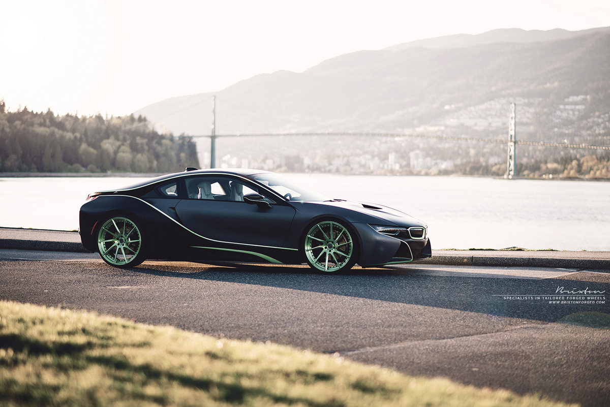 photo 8 BMW i8 custom wheels Brixton R10D Duo 21x9.0, ET , tire size X R21. 21x10.5 ET