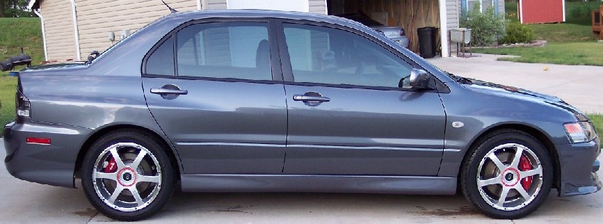 photo 1 Mitsubishi Lancer Evolution custom wheels Enkei RS6 17x7.0, ET +38, tire size 215/50 R17. x ET 