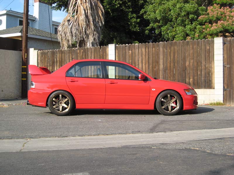 photo 3 Mitsubishi Lancer Evolution custom wheels Volk TE37 18x9.5, ET +22, tire size 255/35 R18. x ET