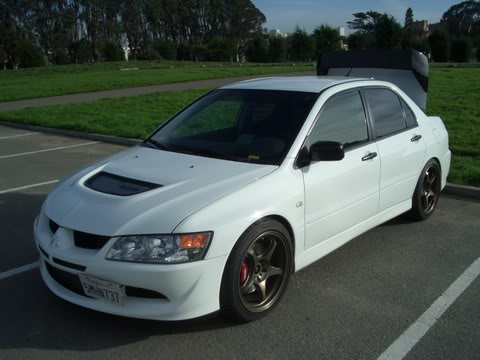 photo 7 Mitsubishi Lancer Evolution custom wheels 5Zigen  18x9.5, ET +35, tire size 275/35 R18. x ET 