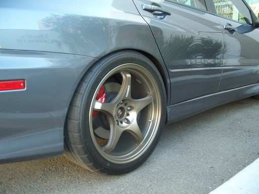 photo 8 Mitsubishi Lancer Evolution custom wheels 5Zigen  18x9.5, ET +35, tire size 275/35 R18. x ET