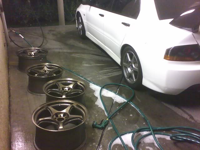 photo 2 Mitsubishi Lancer Evolution custom wheels 5Zigen  18x9.5, ET +35, tire size 275/35 R18. x ET