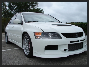 photo 1 Mitsubishi Lancer Evolution custom wheels Enkei RPF1 17x8.5, ET +40, tire size 235/45 R17. x ET