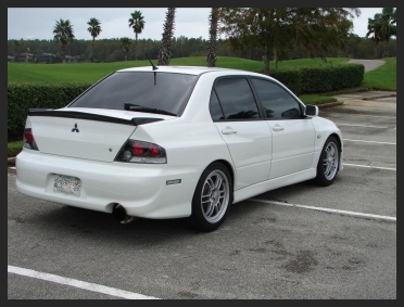 photo 2 Mitsubishi Lancer Evolution custom wheels Enkei RPF1 17x8.5, ET +40, tire size 235/45 R17. x ET