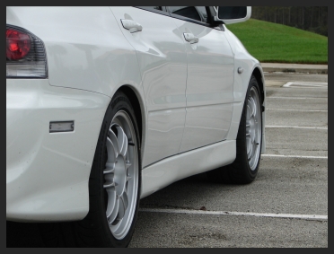 photo 4 Mitsubishi Lancer Evolution custom wheels Enkei RPF1 17x8.5, ET +40, tire size 235/45 R17. x ET