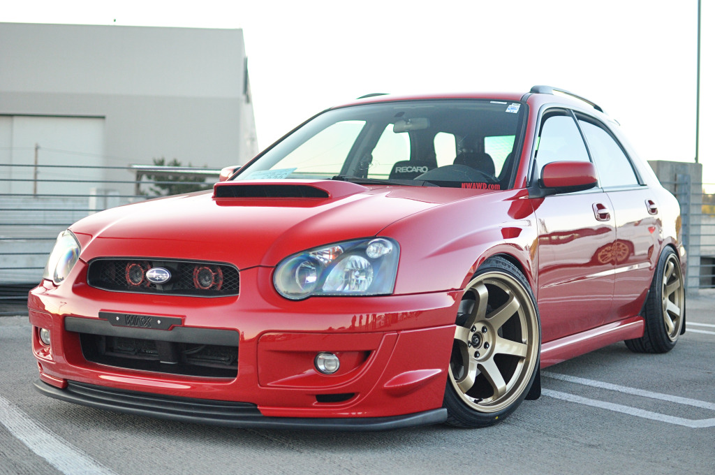 photo 1 Subaru Impreza WRX custom wheels Rota Grid 18x9.5, ET +38, tire size 225/40 R18. x ET