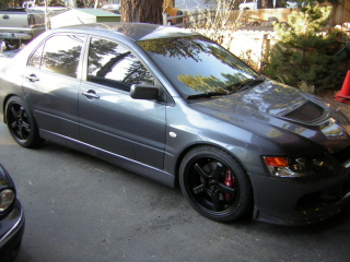 photo 1 Mitsubishi Lancer Evolution custom wheels Axis Super Hiro 18x8.5, ET +35, tire size 240/45 R18. x ET 