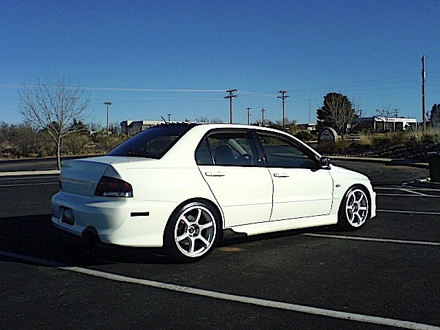 photo 1 Mitsubishi Lancer Evolution custom wheels Rota Boost 18x9.0, ET +30, tire size 235/40 R18. x ET 