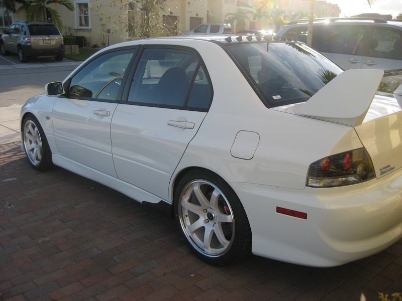 photo 2 Mitsubishi Lancer Evolution custom wheels GP Sport Gravity Gullflame 18x8.5, ET +25, tire size 235/40 R18. x ET