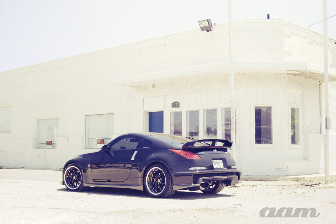 photo 3 Nissan 350Z custom wheels Rays Engineering Volk Racing SF Winning  19x9.5, ET +19, tire size 255/30 R19. 19x10.5 ET+17 305/30 R19