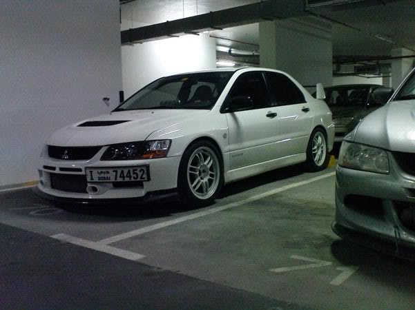 photo 1 Mitsubishi Lancer Evolution custom wheels Enkei RPF-1 17x8.5, ET +30, tire size 235/40 R17. x ET