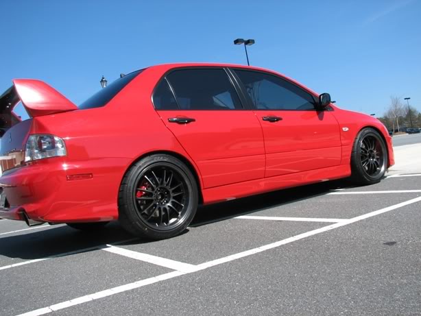 photo 2 Mitsubishi Lancer Evolution custom wheels Konig Runaway 18x9.0, ET +30, tire size 245/40 R18. x ET