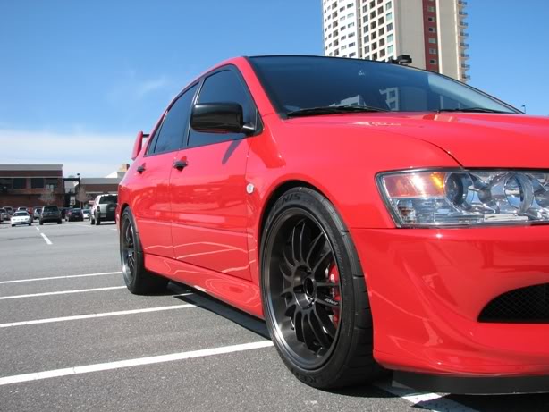 photo 1 Mitsubishi Lancer Evolution custom wheels Konig Runaway 18x9.0, ET +30, tire size 245/40 R18. x ET