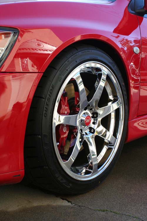 photo 2 Mitsubishi Lancer Evolution custom wheels JIC J-Force 7 18x8.5, ET +25, tire size X R18. x ET 