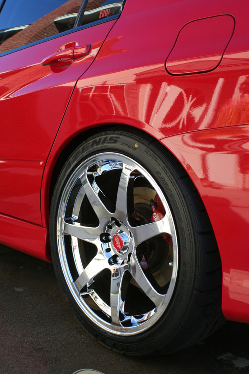 photo 3 Mitsubishi Lancer Evolution custom wheels JIC J-Force 7 18x8.5, ET +25, tire size X R18. x ET 