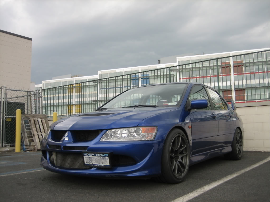 photo 1 Mitsubishi Lancer Evolution custom wheels Work  18x9.5, ET +20, tire size 255/35 R18. 18x9.5 ET+30 