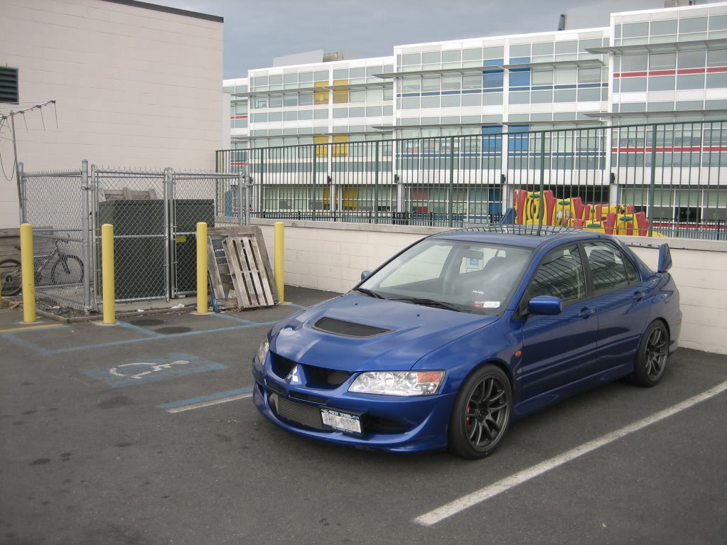 photo 2 Mitsubishi Lancer Evolution custom wheels Work  18x9.5, ET +20, tire size 255/35 R18. 18x9.5 ET+30 