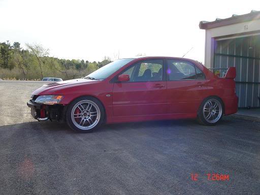 photo 2 Mitsubishi Lancer Evolution custom wheels Enkei RPF-1 18x8.5, ET +30, tire size 235/40 R18. x ET