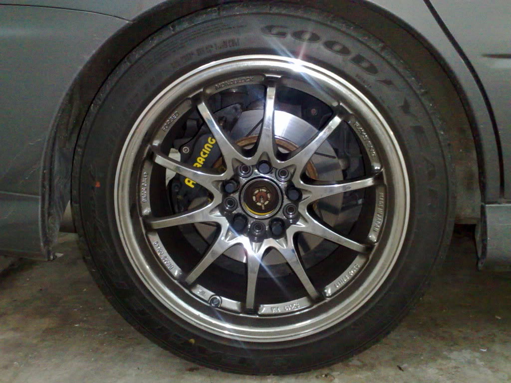 photo 3 Mitsubishi Lancer Evolution custom wheels Volk Racing CE28N 17x8.5, ET +25, tire size 235/45 R17. x ET