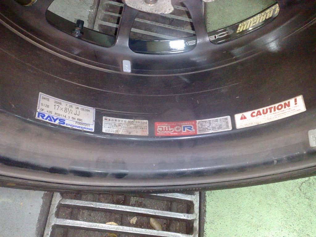 photo 5 Mitsubishi Lancer Evolution custom wheels Volk Racing CE28N 17x8.5, ET +25, tire size 235/45 R17. x ET