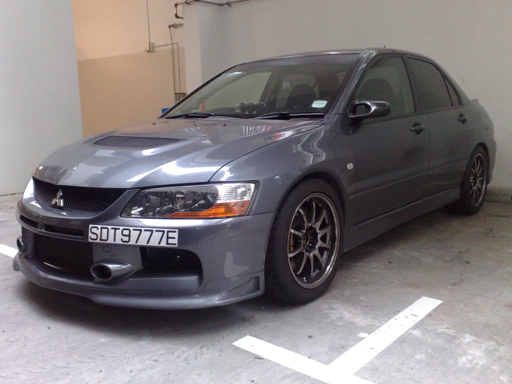 photo 1 Mitsubishi Lancer Evolution custom wheels Volk Racing CE28N 17x8.5, ET +25, tire size 235/45 R17. x ET