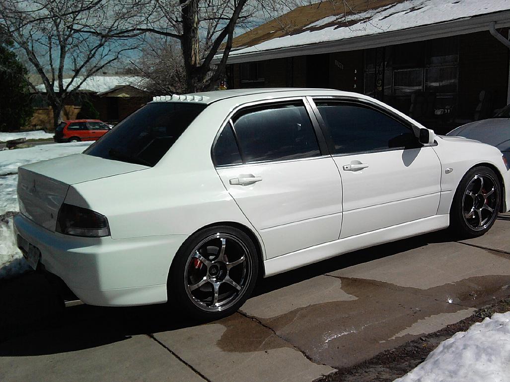 photo 1 Mitsubishi Lancer Evolution custom wheels Advan RGII 18x9.0, ET +35, tire size 245/40 R18. x ET