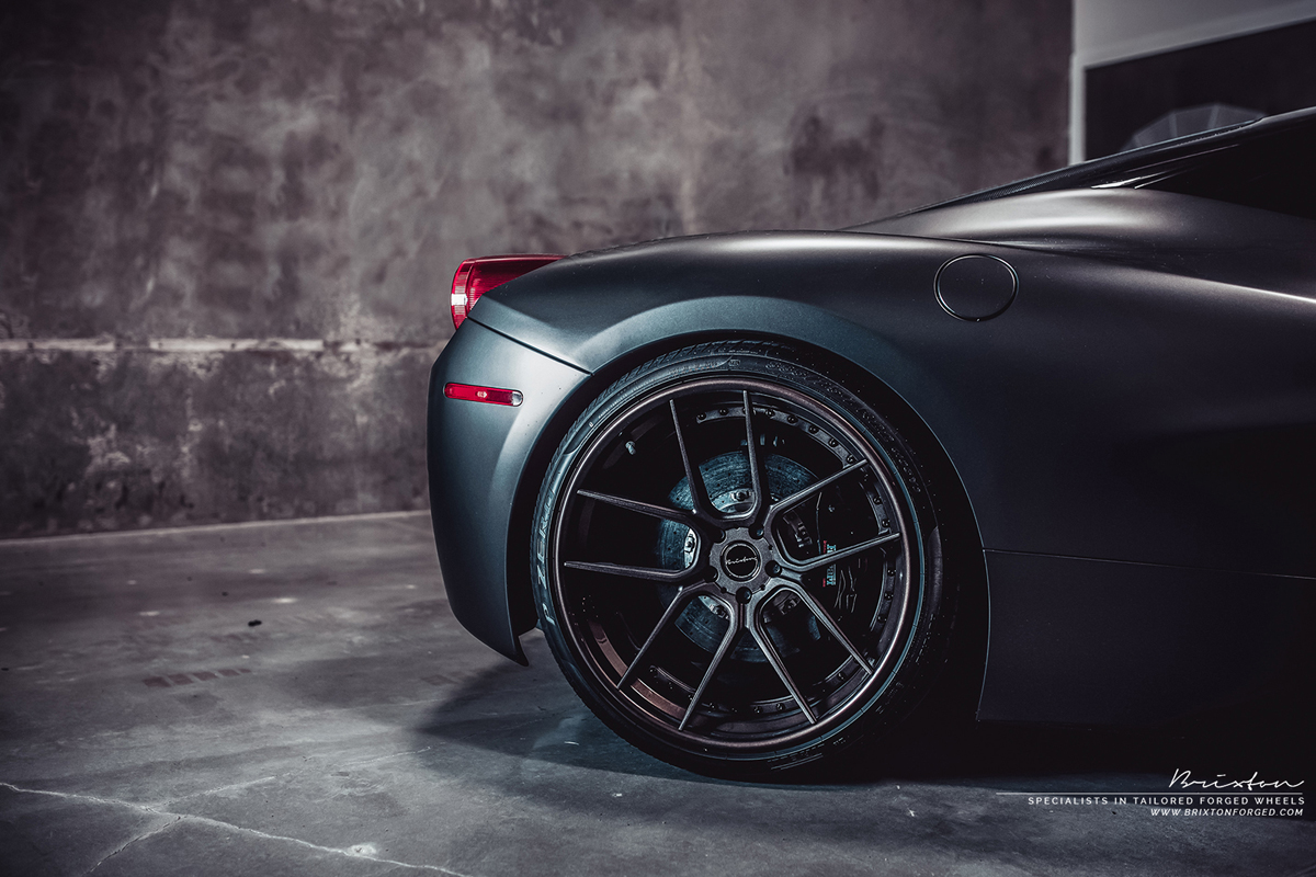 photo 1 Ferrari 458 Italia custom wheels Brixton CM5 Targa 21x9.5, ET , tire size X R21. 22x12.0 ET