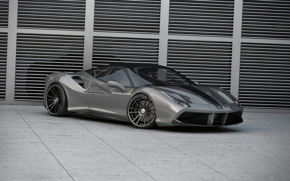 photo 2 Ferrari 488 GTB custom wheels F.I.W.E.  21x9.0, ET , tire size 245/30 R21. 21x12.5 ET 345/25 R21