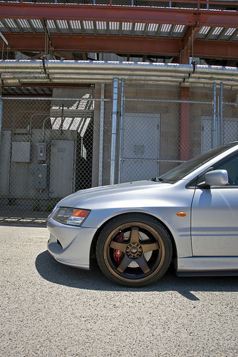 photo 4 Mitsubishi Lancer Evolution custom wheels Rota P45R 18x9.5, ET +30, tire size 255/35 R18. x ET 