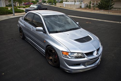 photo 2 Mitsubishi Lancer Evolution custom wheels Rota P45R 18x9.5, ET +30, tire size 255/35 R18. x ET 