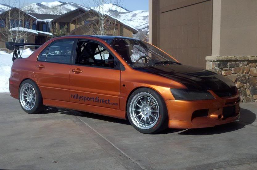 photo 1 Mitsubishi Lancer Evolution custom wheels Enkei NT03+M 18x10.5, ET +30, tire size 285/60 R18. x ET 