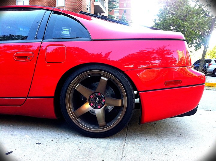 photo 1 Nissan 300ZX 2-seat custom wheels Rota P45R 18x9.5, ET +20, tire size 225/40 R18. x ET