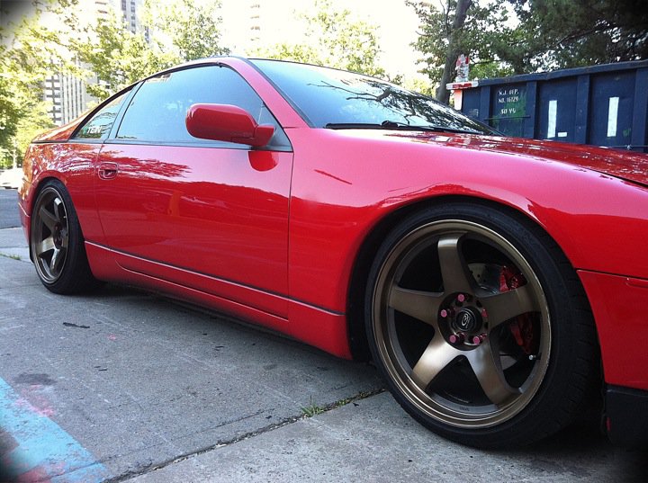 photo 2 Nissan 300ZX 2-seat custom wheels Rota P45R 18x9.5, ET +20, tire size 225/40 R18. x ET