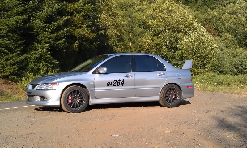 photo 1 Mitsubishi Lancer Evolution custom wheels Team Dynamics Pro Race 1.2 17x9.0, ET +27, tire size 245/40 R17. x ET 