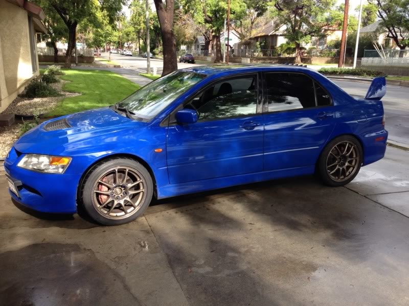 photo 1 Mitsubishi Lancer Evolution custom wheels Work Emotion CR Kai 18x8.5, ET +30, tire size 245/40 R18. x ET 