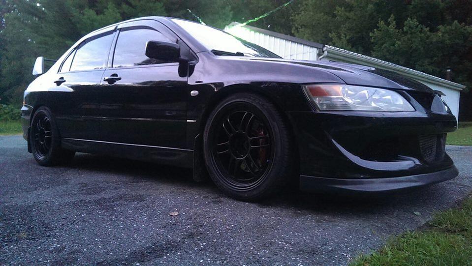 photo 1 Mitsubishi Lancer Evolution custom wheels Enkei RPF1 18x8.5, ET +30, tire size 245/40 R18. x ET