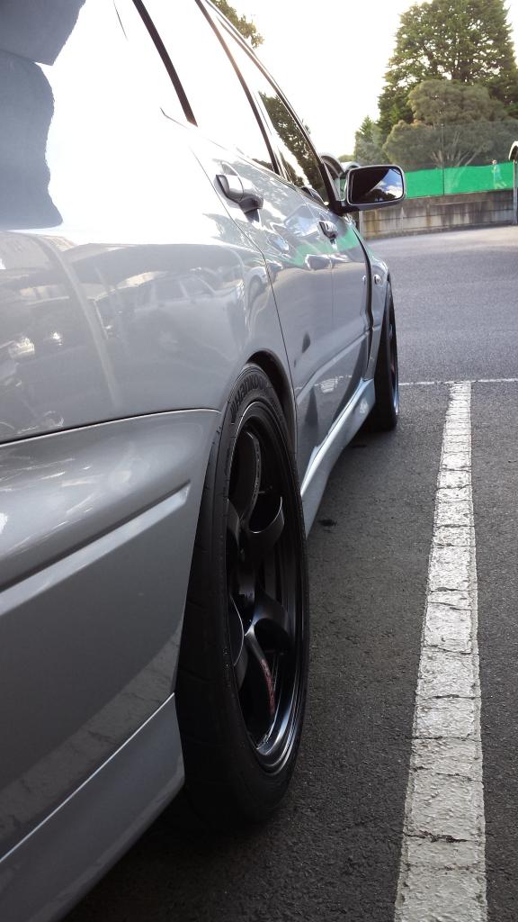 photo 4 Mitsubishi Lancer Evolution custom wheels Gramlight 57DR 18x9.5, ET +22, tire size 265/35 R18. 18x9.5 ET+38