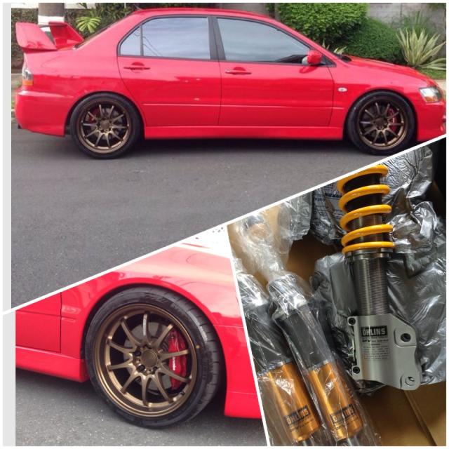 photo 2 Mitsubishi Lancer Evolution custom wheels Volk Racing CE28N 18x9.5, ET +28, tire size 265/35 R18. x ET