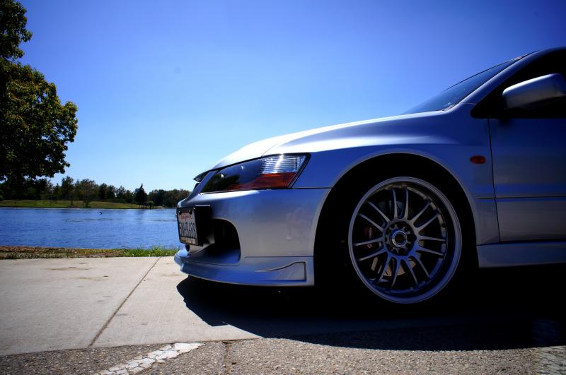 photo 7 Mitsubishi Lancer Evolution custom wheels Volk Racing RE30 18x9.5, ET +22, tire size 255/35 R18. x ET