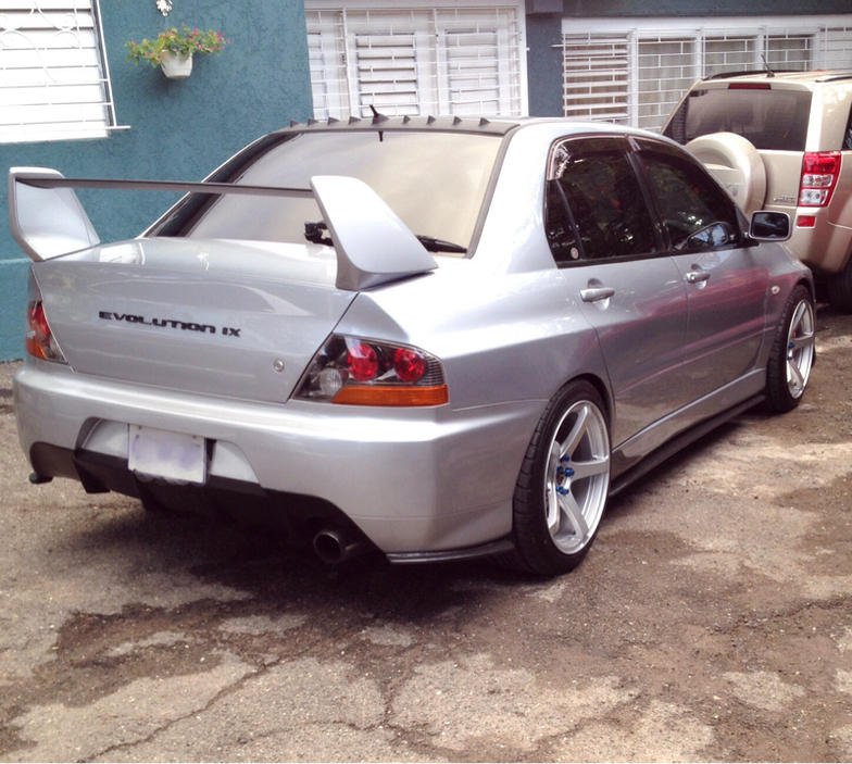 photo 1 Mitsubishi Lancer Evolution custom wheels Enkei Kojin 18x9.5, ET +30, tire size 245/40 R18. x ET 