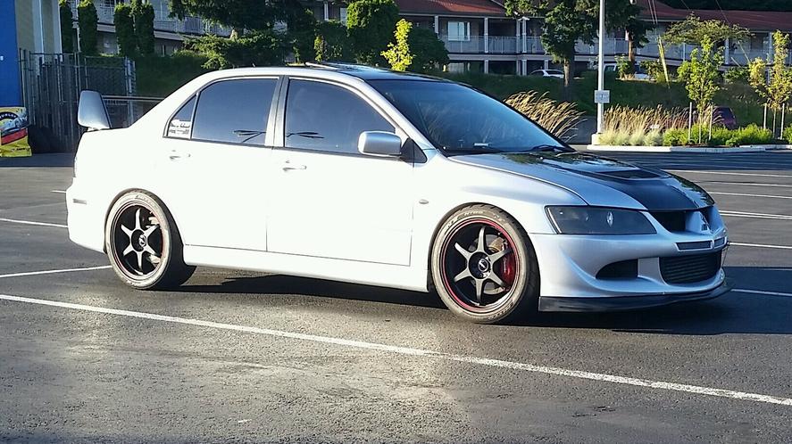 photo 3 Mitsubishi Lancer Evolution custom wheels Buddy Club P1 SF 18x9.0, ET +30, tire size 275/35 R18. x ET 