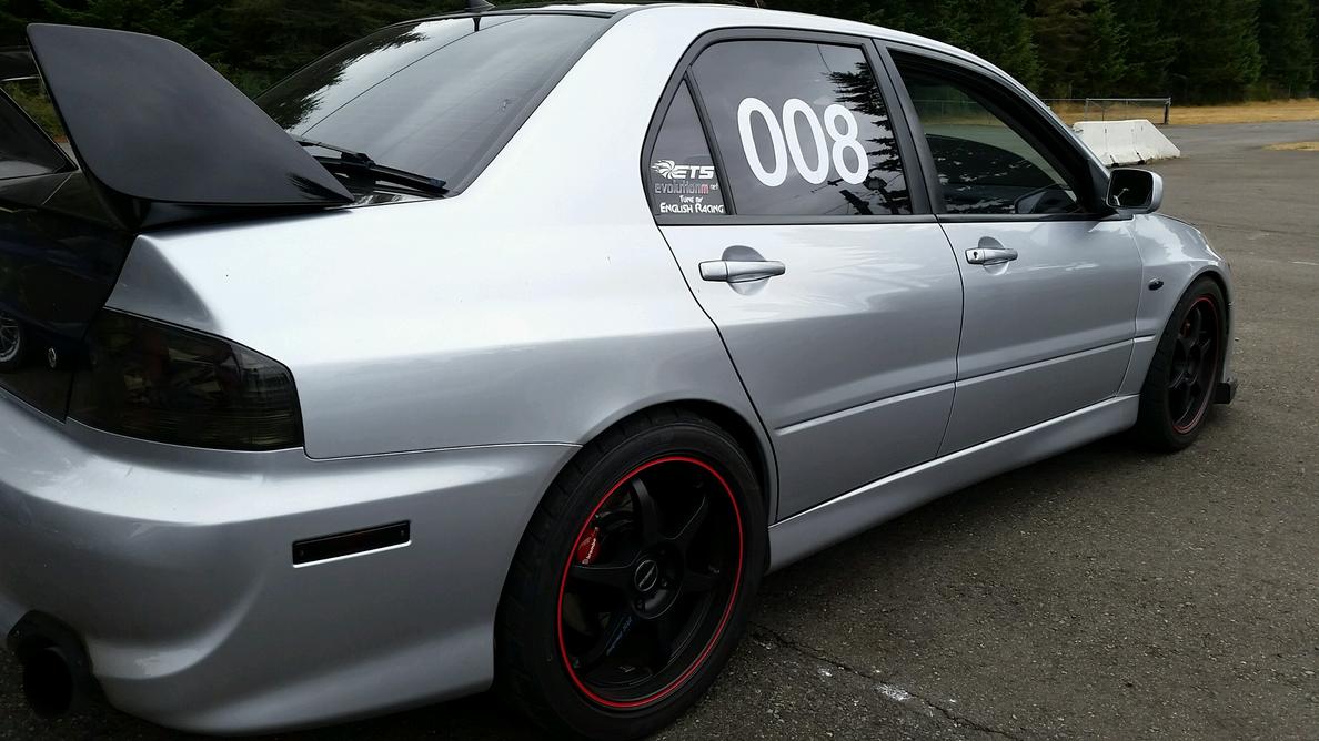 photo 1 Mitsubishi Lancer Evolution custom wheels Buddy Club P1 SF 18x9.0, ET +30, tire size 275/35 R18. x ET 