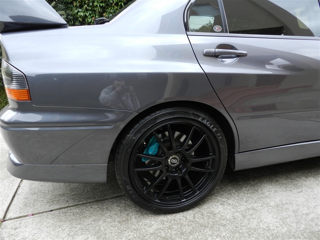 photo 3 Mitsubishi Lancer Evolution custom wheels Enkei GTC01 18x8.5, ET +35, tire size 225/40 R18. x ET