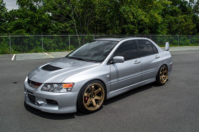 photo 1 Mitsubishi Lancer Evolution custom wheels Rota Grid 18x9.5, ET +20, tire size 245/40 R18. x ET