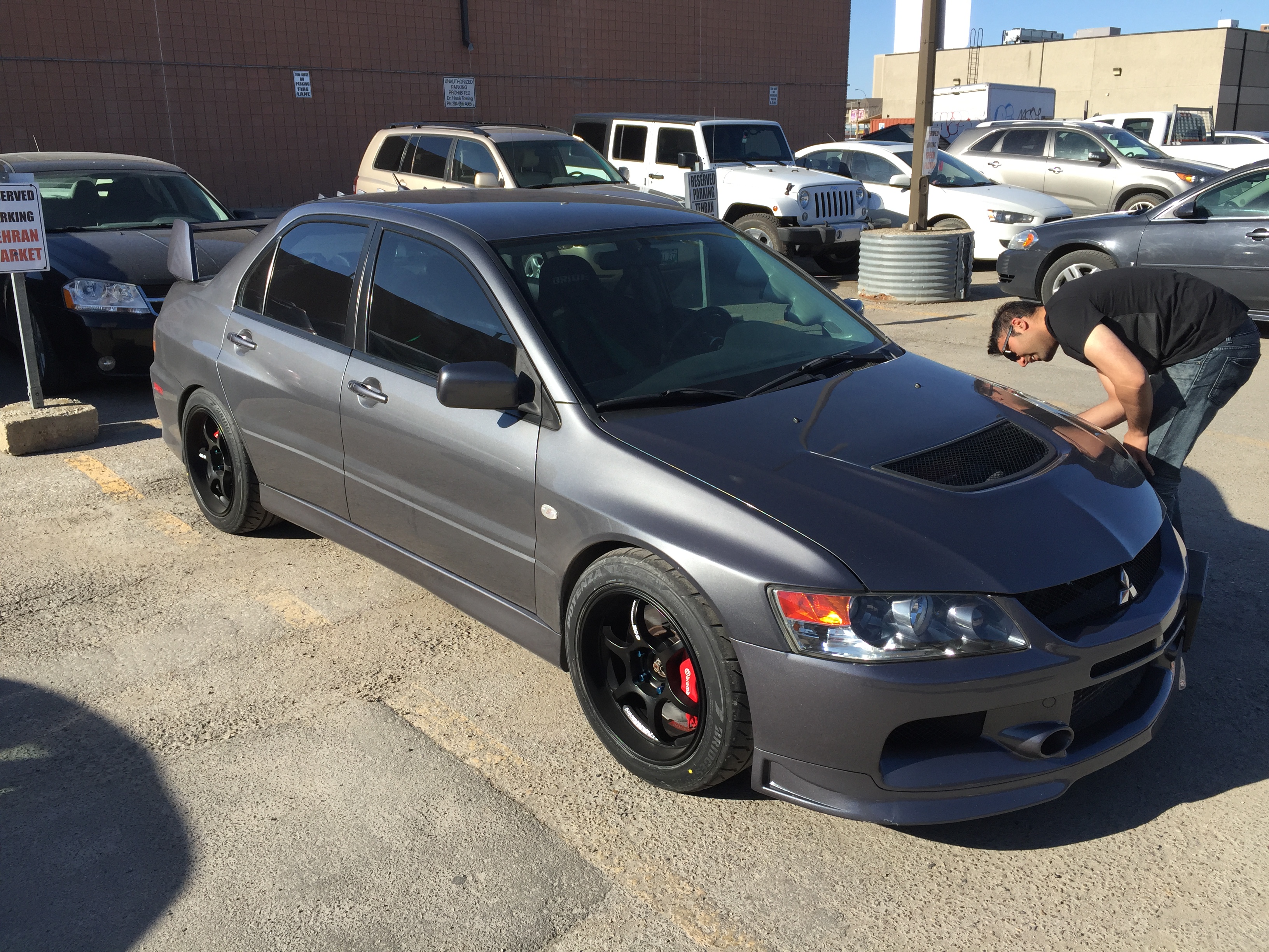 photo 1 Mitsubishi Lancer Evolution custom wheels Advan RG-D 17x9.0, ET +29, tire size 245/45 R17. x ET