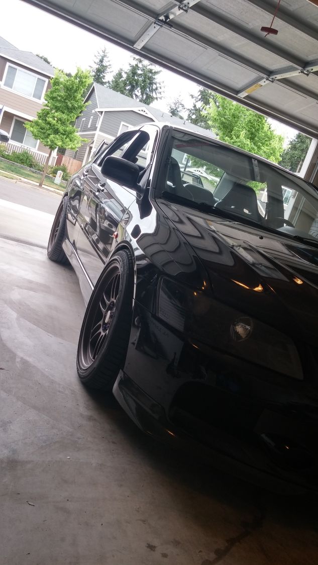 photo 1 Mitsubishi Lancer Evolution custom wheels   18x10.0, ET +38, tire size 265/35 R18. x ET