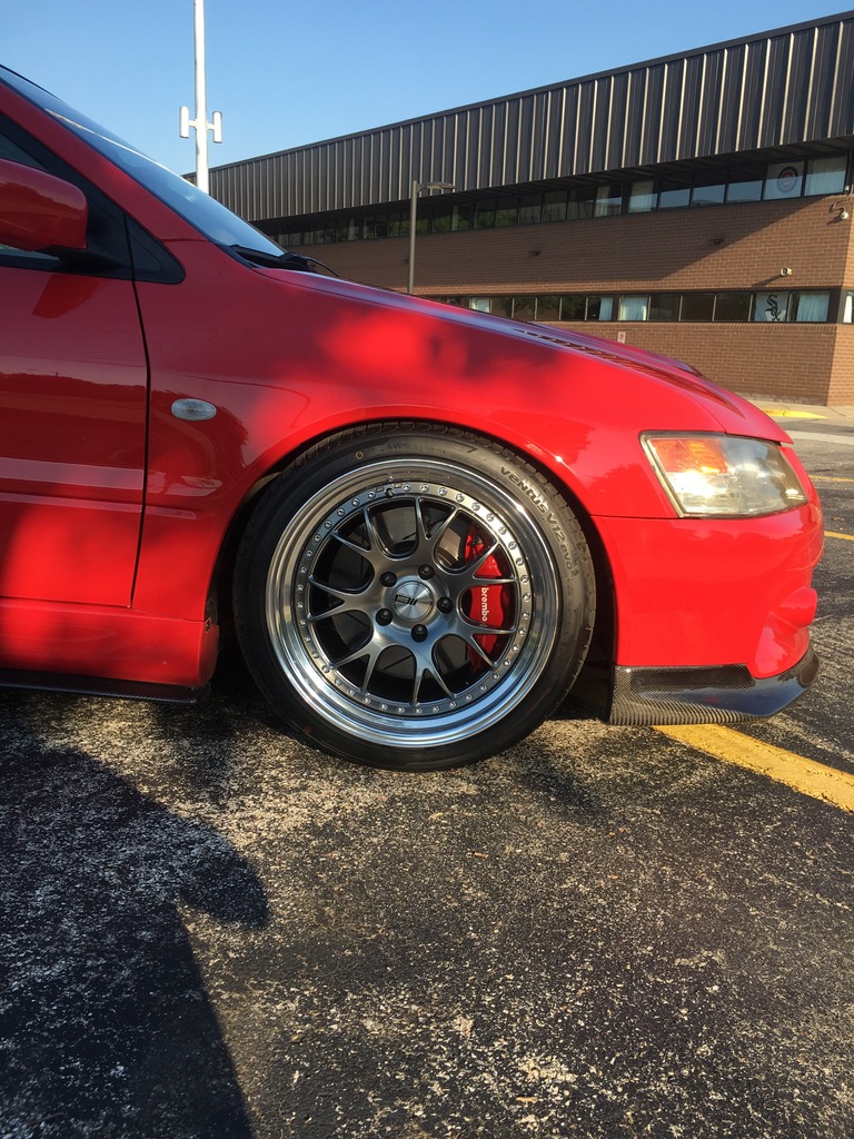 photo 1 Mitsubishi Lancer Evolution custom wheels SSR MS3 18x9.5, ET +25, tire size X R18. x ET