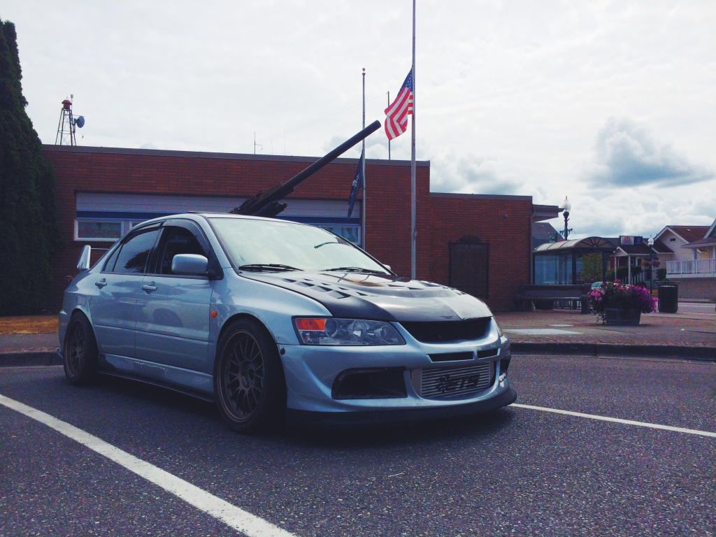 photo 1 Mitsubishi Lancer Evolution custom wheels   18x9.5, ET +12, tire size 265/ R18. x ET 