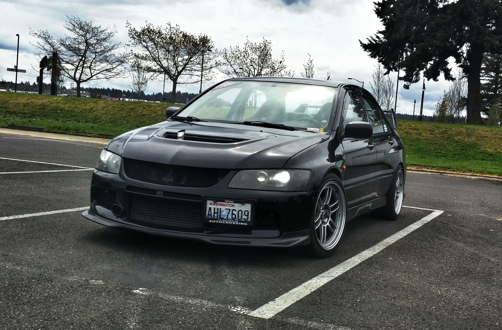 photo 1 Mitsubishi Lancer Evolution custom wheels   18x10.0, ET +38, tire size 265/35 R18. x ET